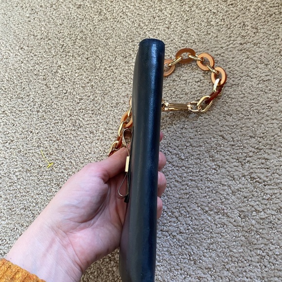 Chloe leather wallet on chain mini shoulder bag black gold - Picture 3 of 14